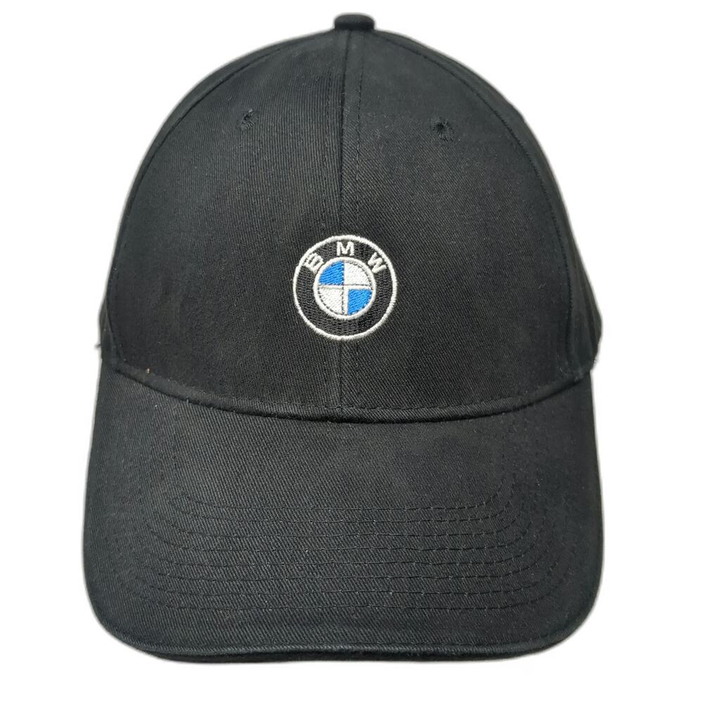 BMW Lifestyle Baseball Cap Black One Size Embroidered Logo Strapback Car Hat